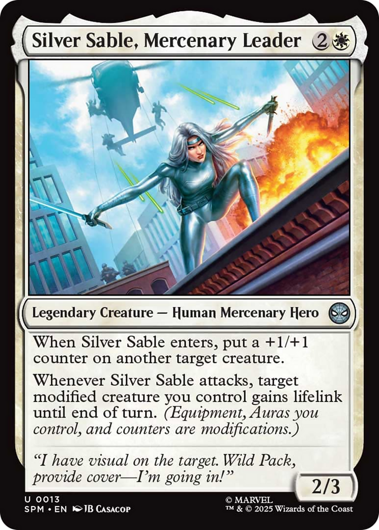 Silver Sable, Mercenary Leader - Magic: The Gathering - MoxLand