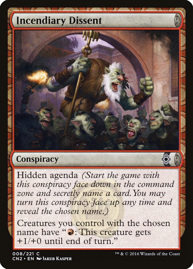 Incendiary Dissent - Magic: The Gathering - MoxLand