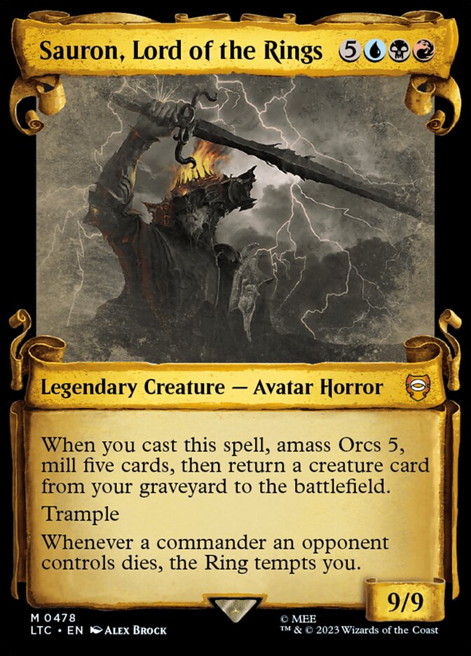 Sauron, Senhor dos Anéis / Sauron, Lord of the Rings - Magic: The Gathering - MoxLand