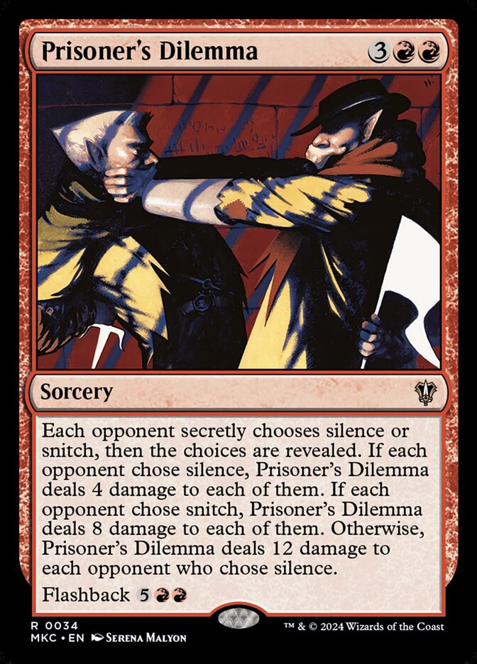 Prisoner's Dilemma - Magic: The Gathering - MoxLand