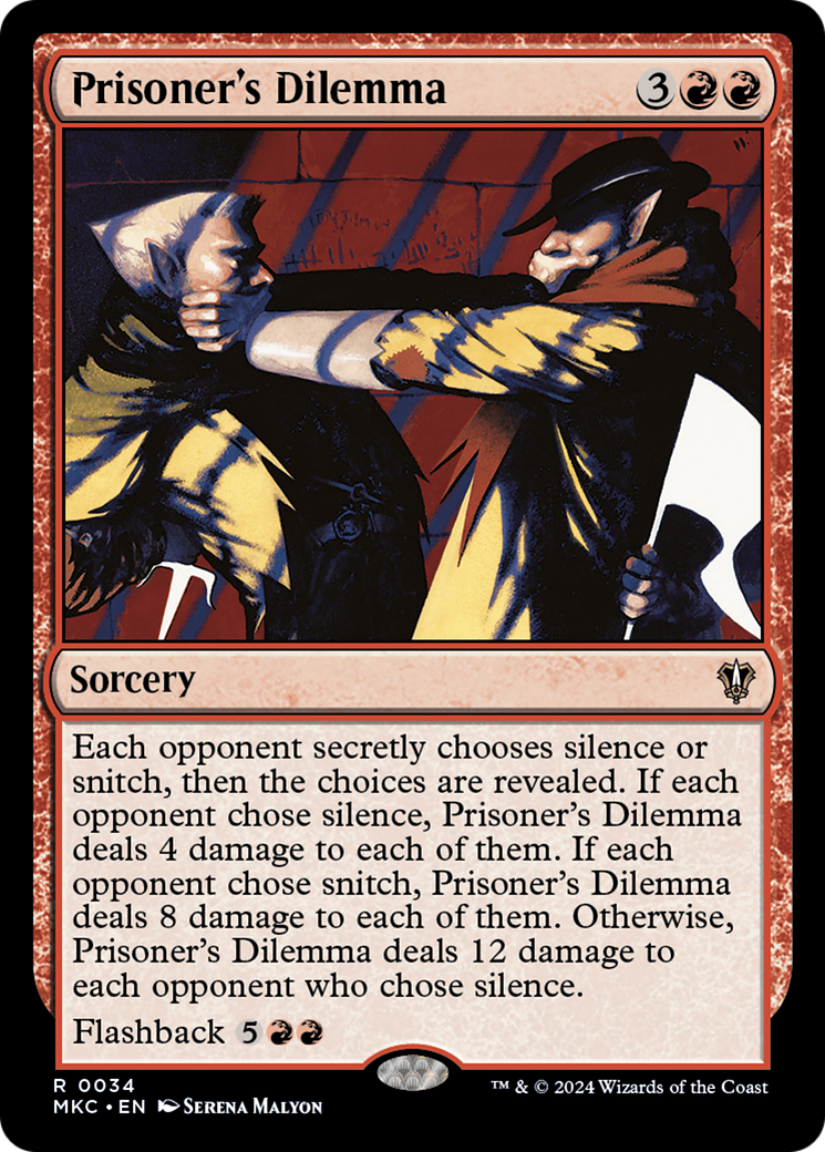 Prisoner's Dilemma - Magic: The Gathering - MoxLand
