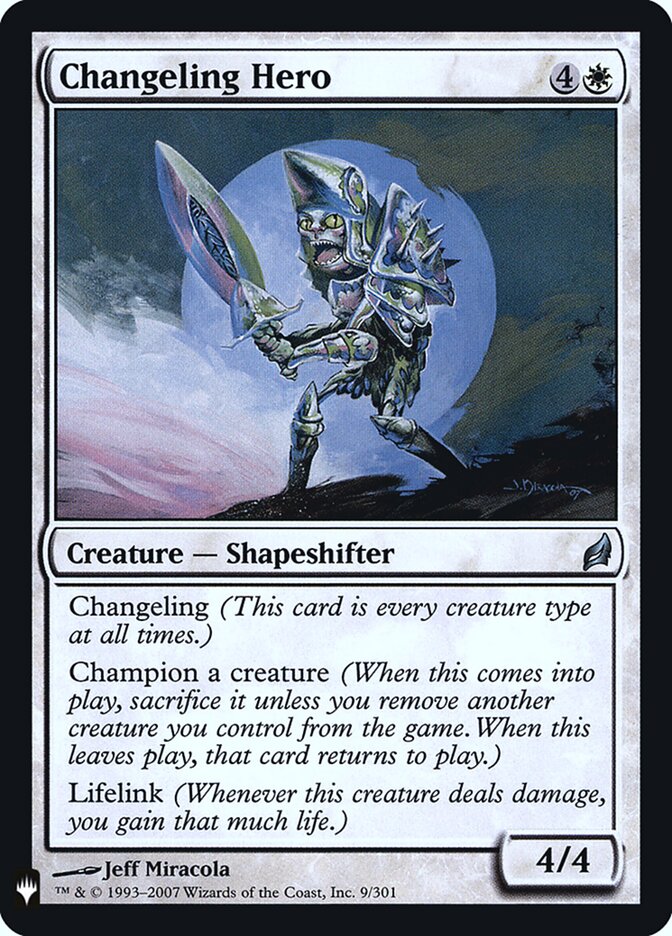 Herói Morfolóide / Changeling Hero - Magic: The Gathering - MoxLand