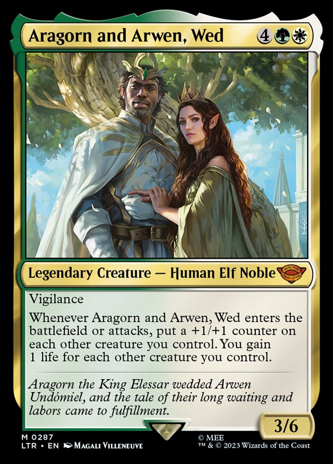 Aragorn e Arwen, Casados / Aragorn and Arwen, Wed - Magic: The Gathering - MoxLand