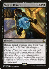 Édito de Retorno / Writ of Return - Magic: The Gathering - MoxLand