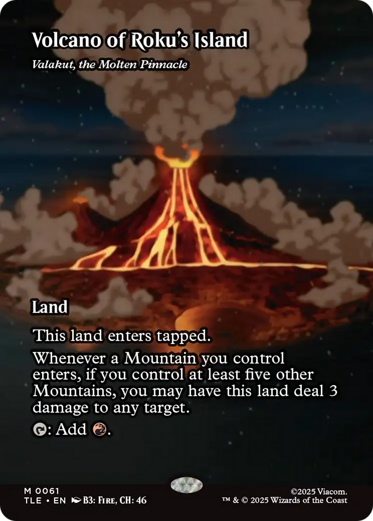 Volcano of Roku's Island - Magic: The Gathering - MoxLand