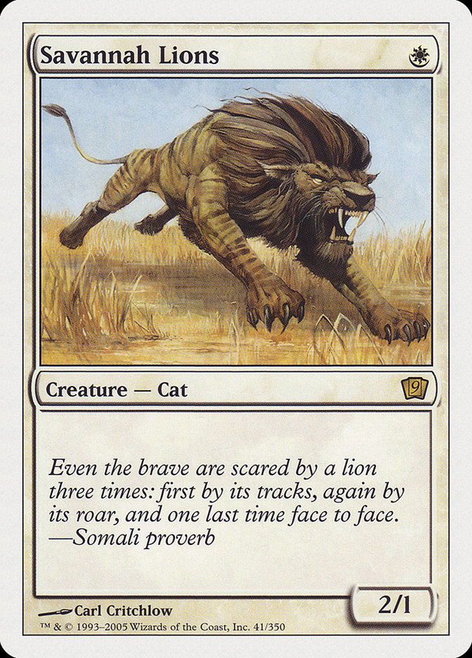 Leões da Savana / Savannah Lions - Magic: The Gathering - MoxLand