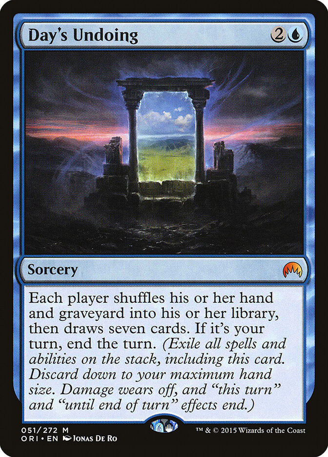 Desfazer do Dia / Day's Undoing - Magic: The Gathering - MoxLand