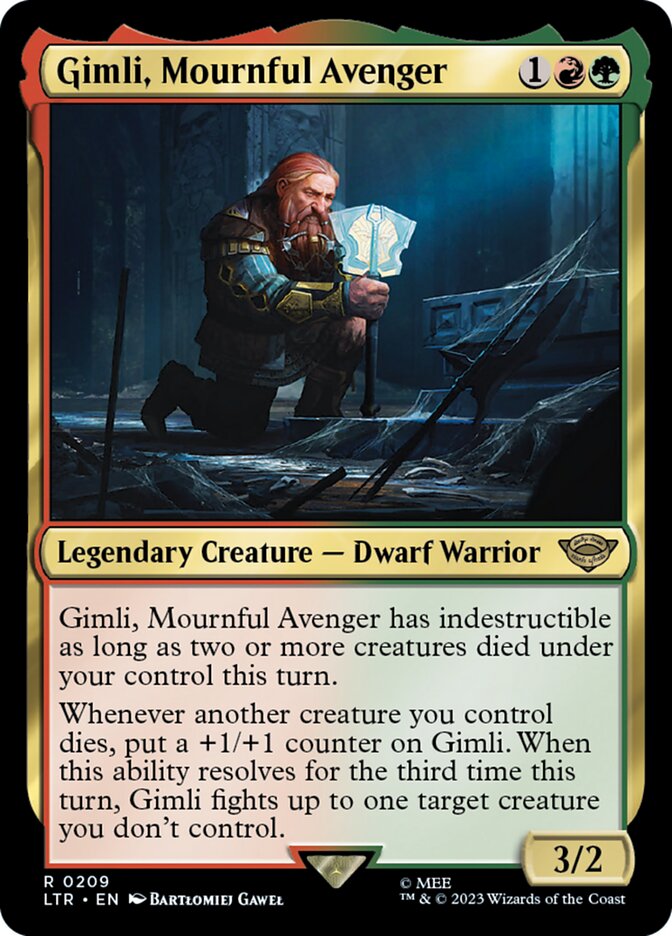 Gimli, Vingador Lamentoso / Gimli, Mournful Avenger - Magic: The Gathering - MoxLand