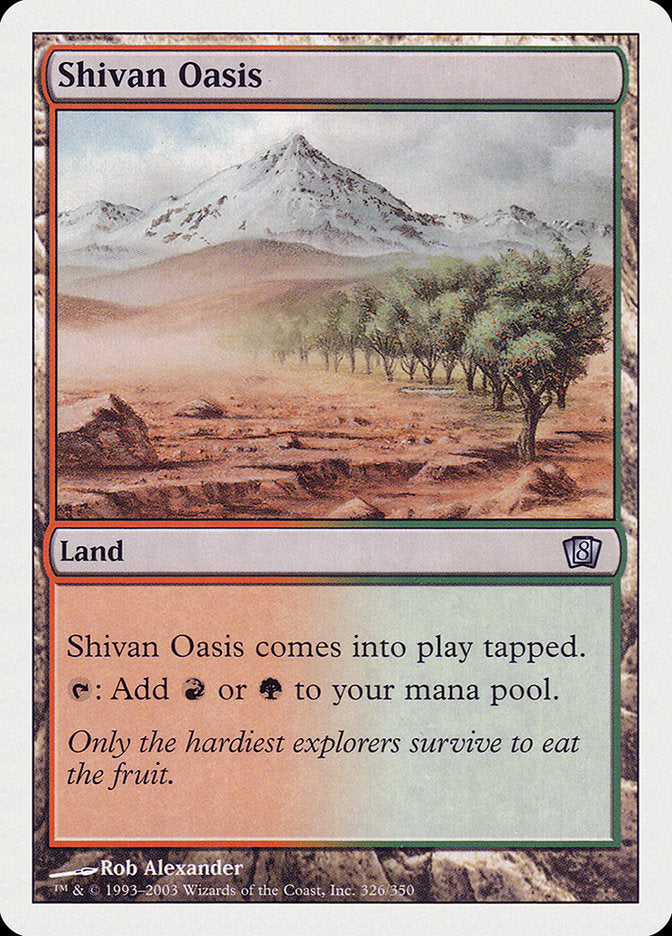 Oásis de Shiv / Shivan Oasis - Magic: The Gathering - MoxLand