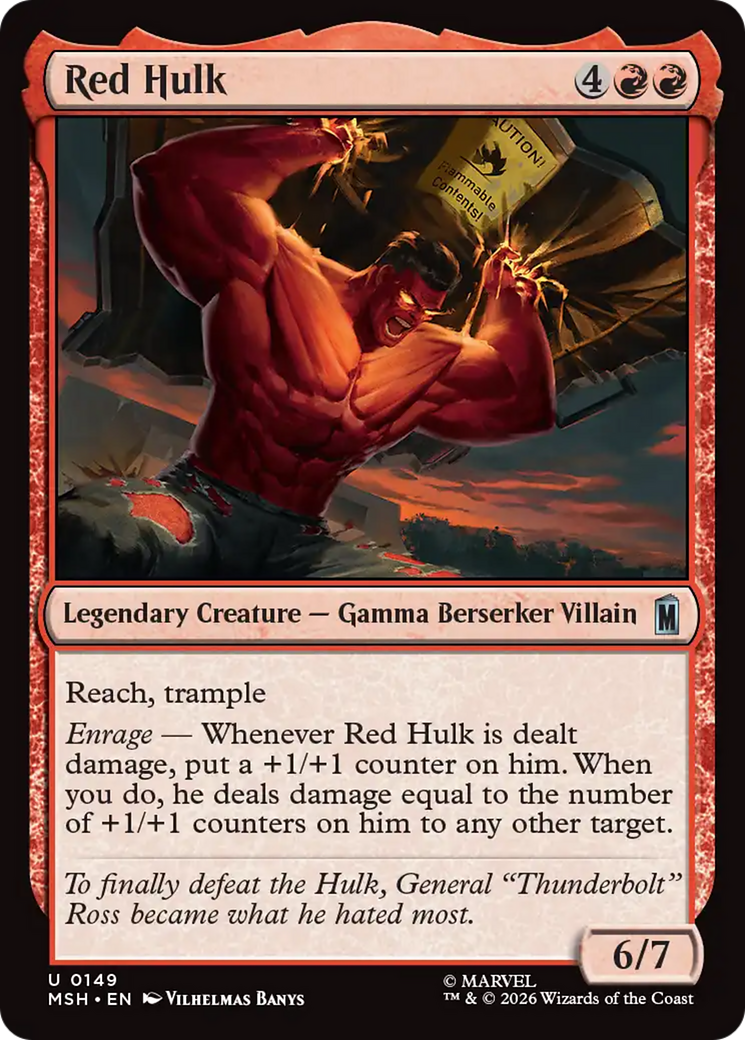 Red Hulk - Magic: The Gathering - MoxLand