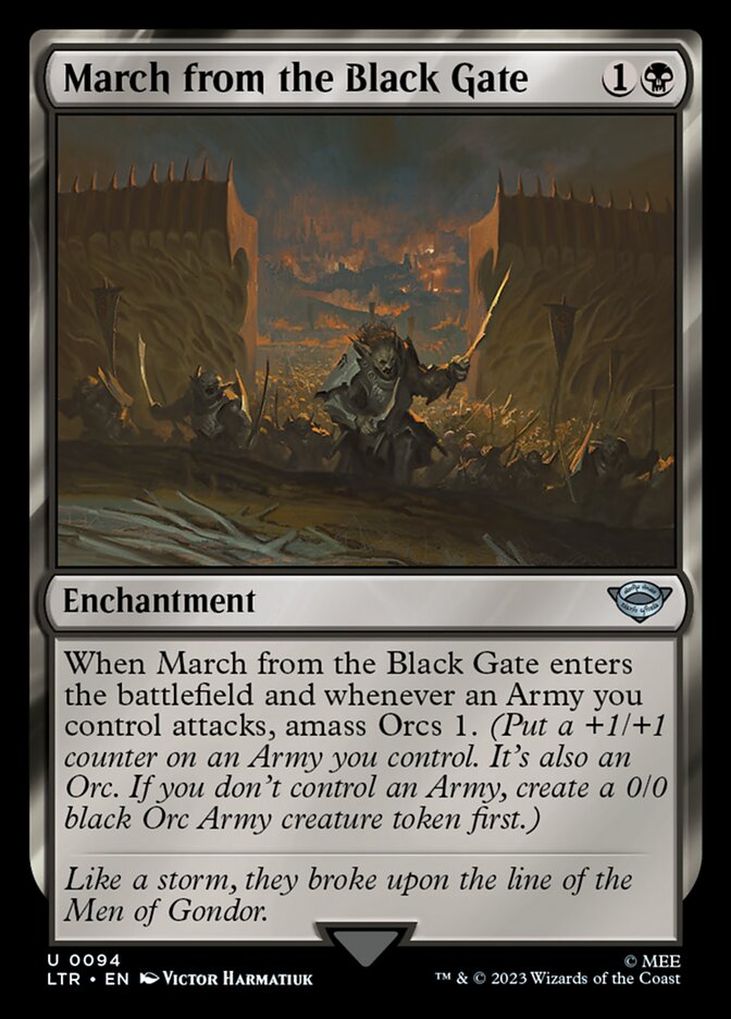 Marcha do Portão Negro / March from the Black Gate - Magic: The Gathering - MoxLand