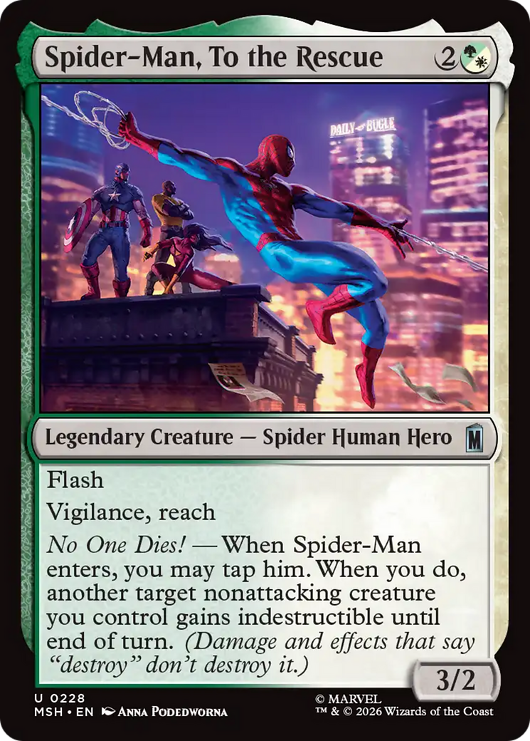 Spider-Man, To the Rescue - Magic: The Gathering - MoxLand