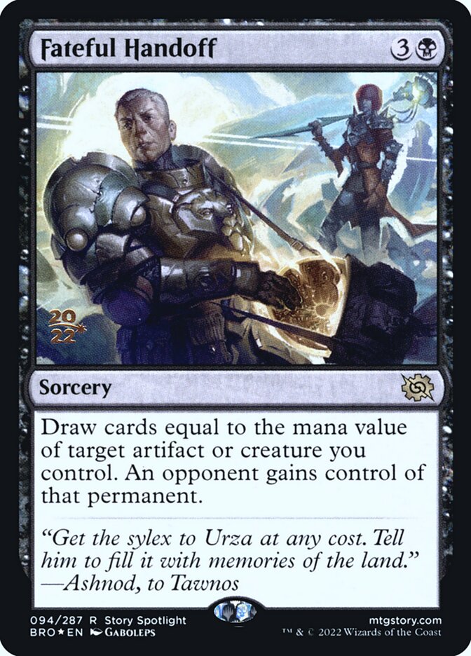 Entrega Fatídica / Fateful Handoff - Magic: The Gathering - MoxLand