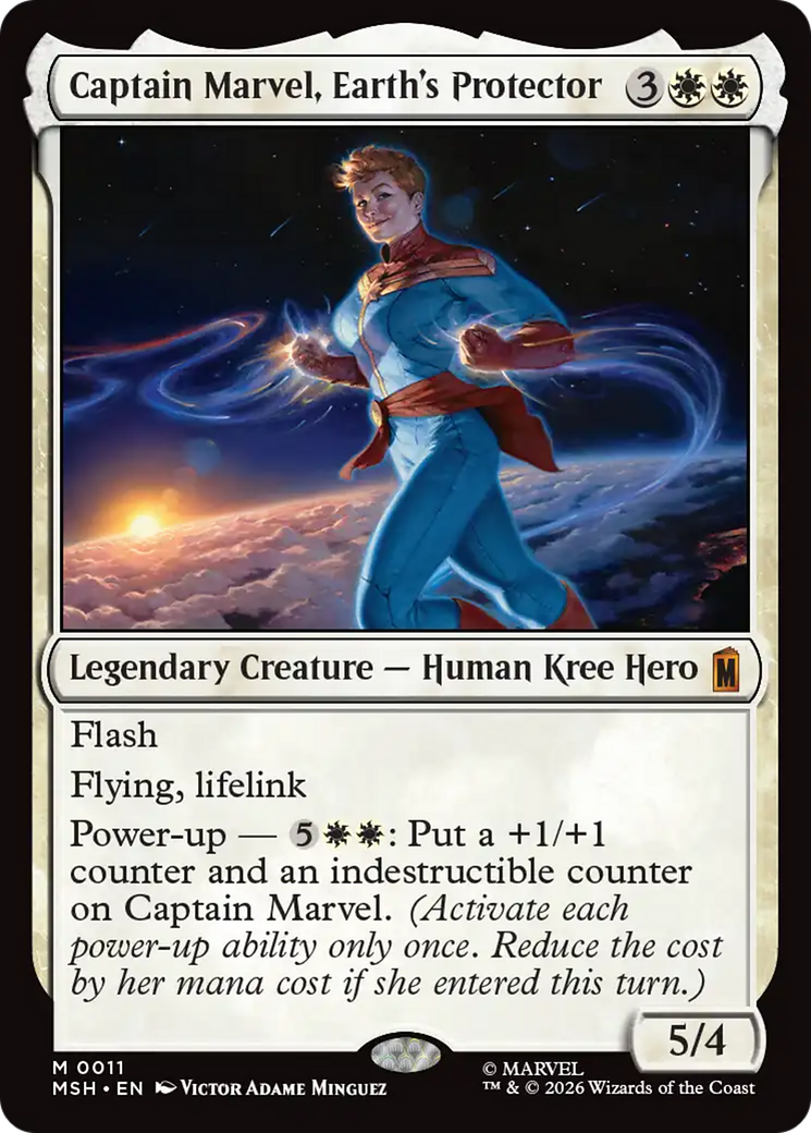 Captain Marvel, Earth's Protector - Magic: The Gathering - MoxLand