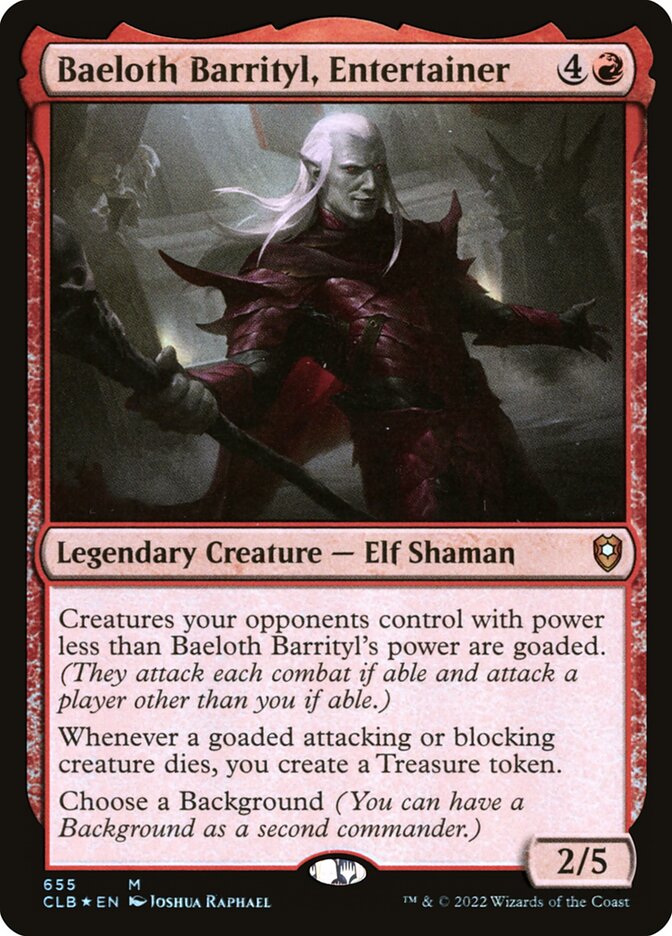 Baeloth Barrityl, Artista / Baeloth Barrityl, Entertainer - Magic: The Gathering - MoxLand