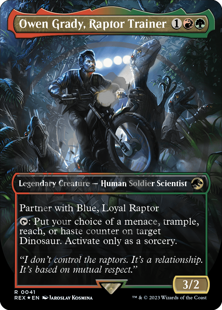 Owen Grady, Treinador de Raptores / Owen Grady, Raptor Trainer - Magic: The Gathering - MoxLand