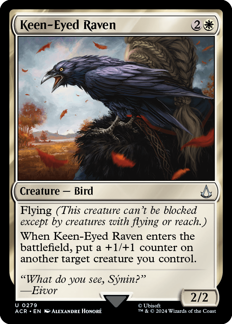 Keen-Eyed Raven - Magic: The Gathering - MoxLand