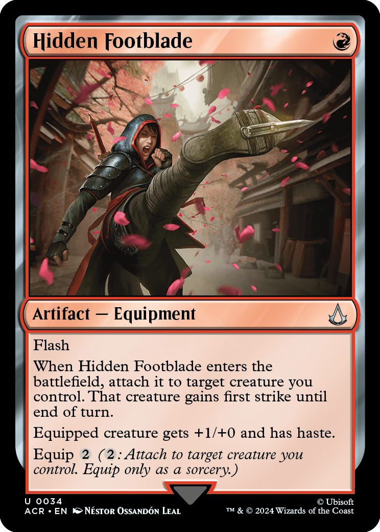 Hidden Footblade - Magic: The Gathering - MoxLand