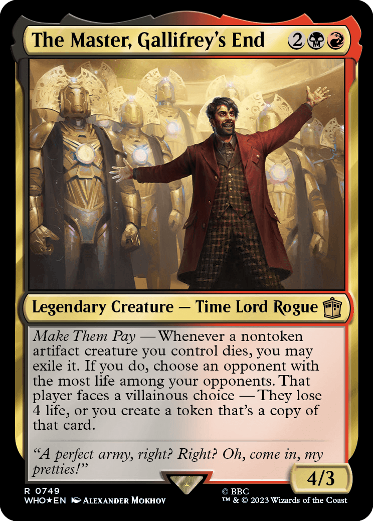 The Master, Gallifrey's End - Magic: The Gathering - MoxLand