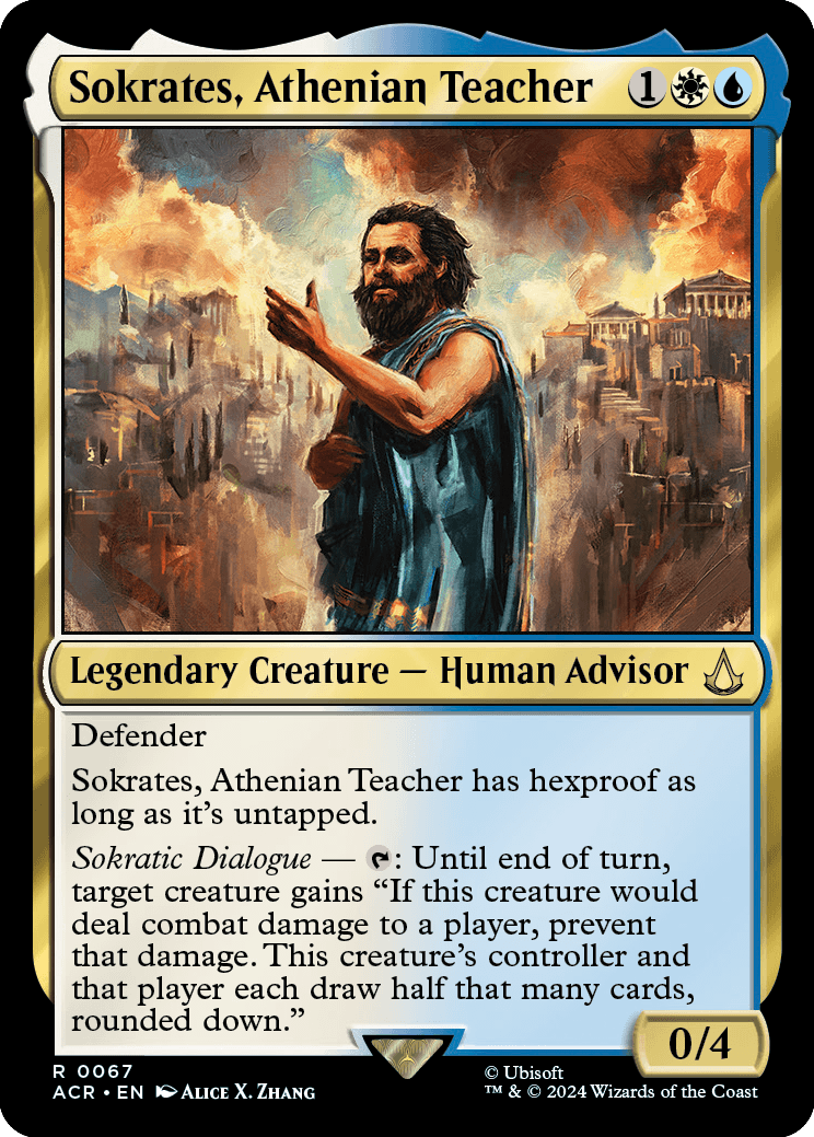 Sokrates, Athenian Teacher - Magic: The Gathering - MoxLand