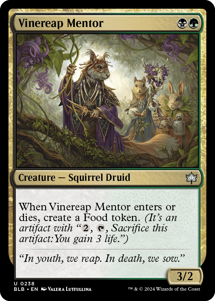 Mentor Ceifavinha / Vinereap Mentor - Magic: The Gathering - MoxLand