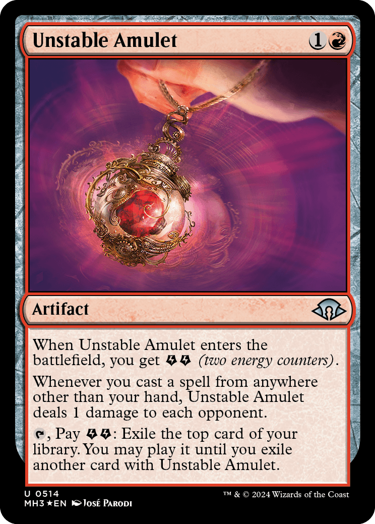Amuleto Instável / Unstable Amulet - Magic: The Gathering - MoxLand