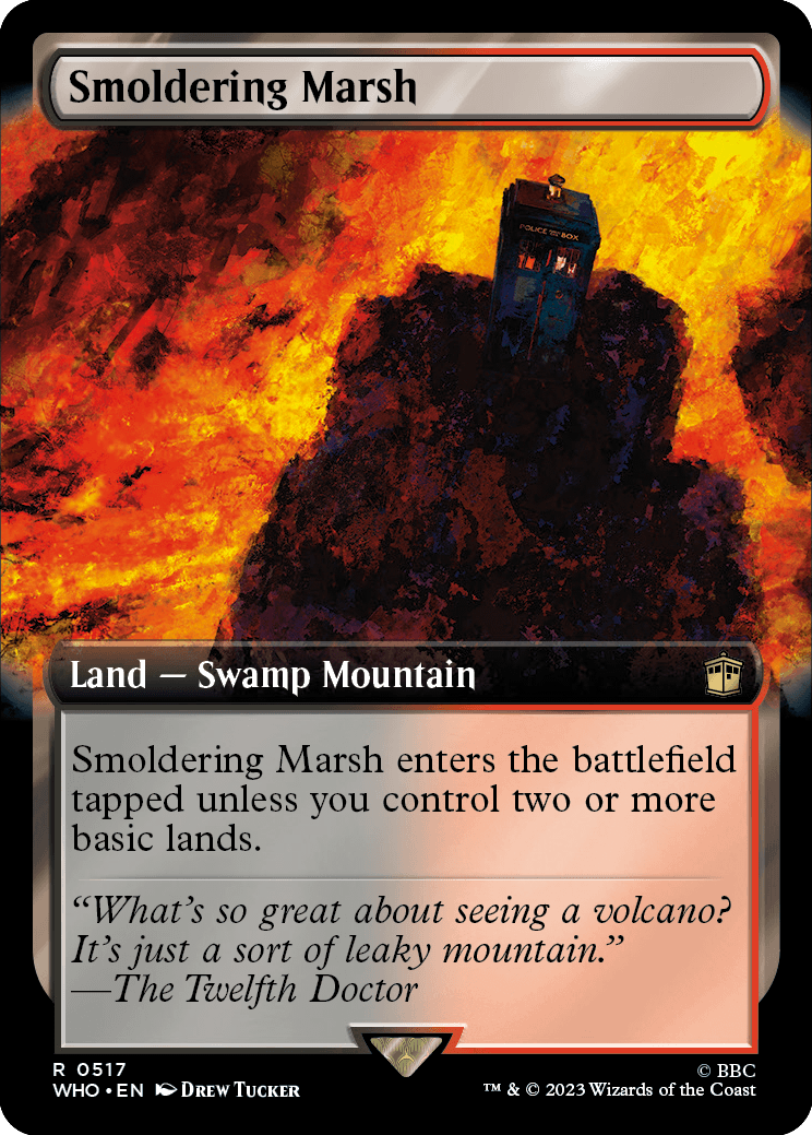 Pântano Ardente / Smoldering Marsh - Magic: The Gathering - MoxLand