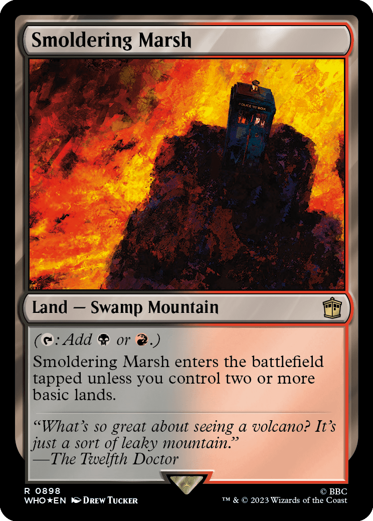 Pântano Ardente / Smoldering Marsh - Magic: The Gathering - MoxLand
