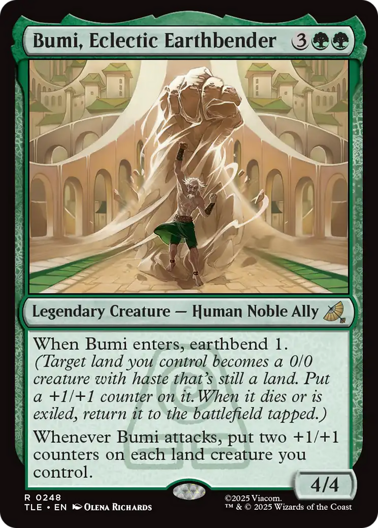 Bumi, Dobrador de Terra Excêntrico / Bumi, Eclectic Earthbender - Magic: The Gathering - MoxLand