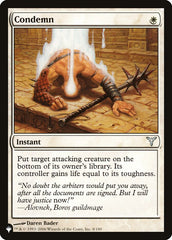 Condenar / Condemn - Magic: The Gathering - MoxLand