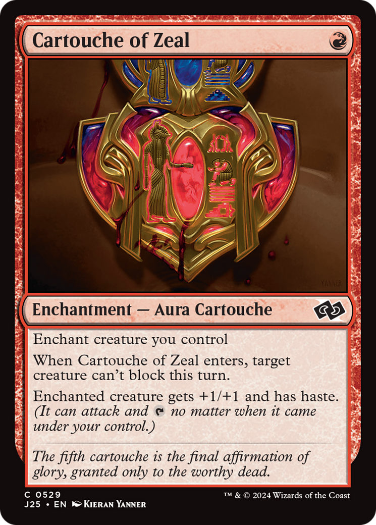 Cártula do Zelo / Cartouche of Zeal - Magic: The Gathering - MoxLand