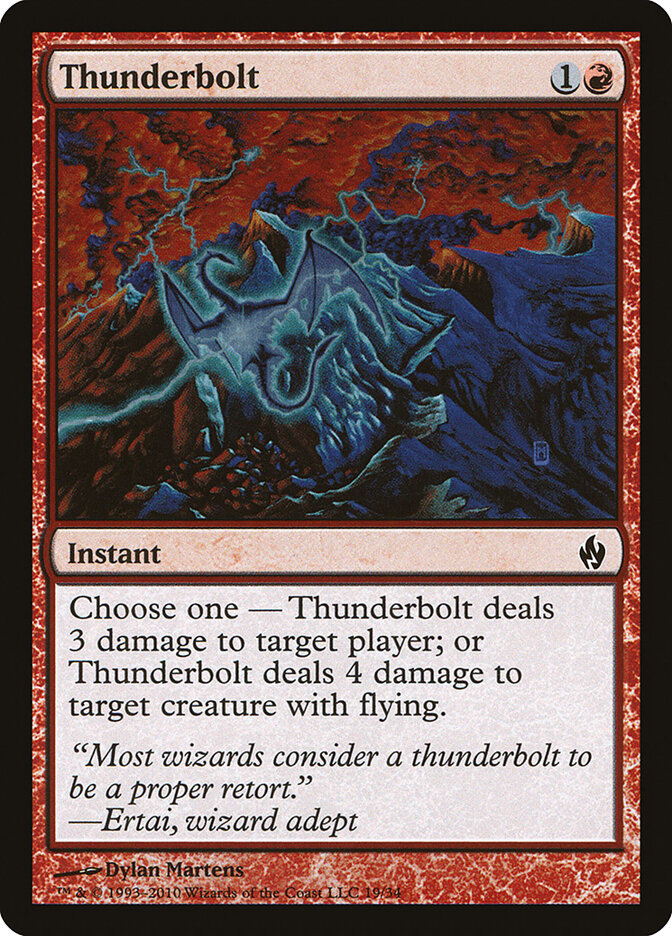 Relâmpago / Thunderbolt - Magic: The Gathering - MoxLand