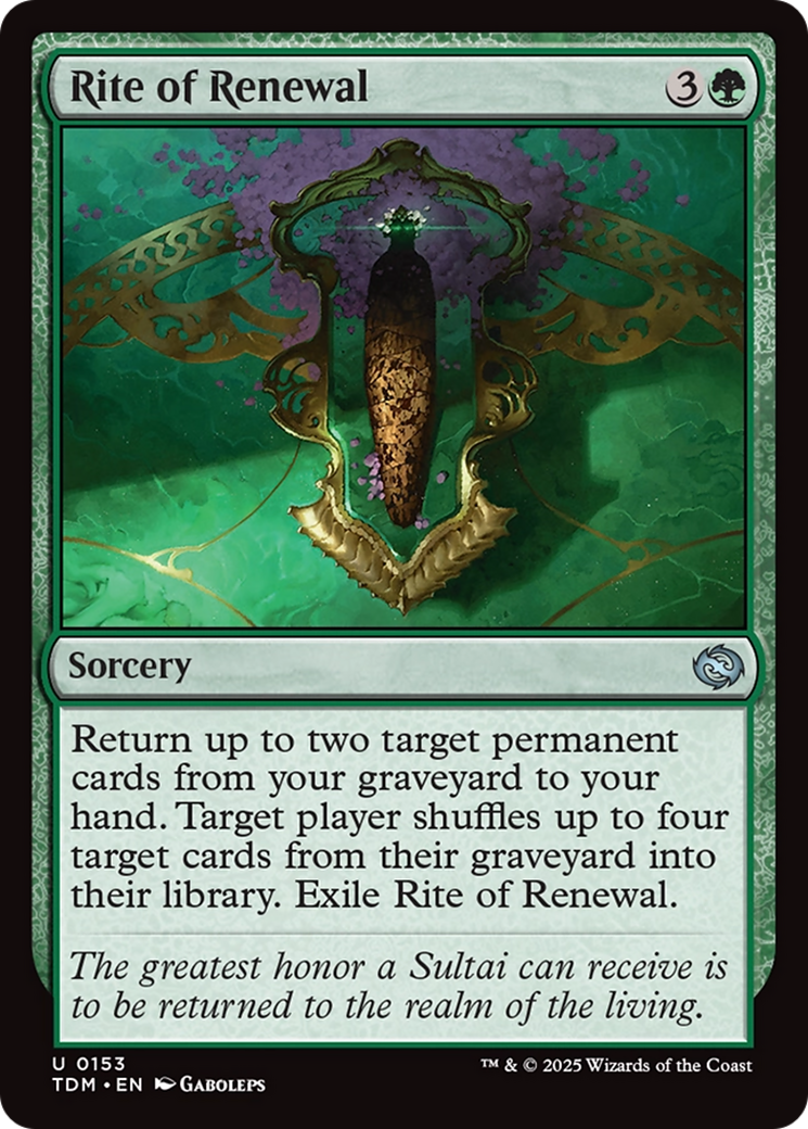 Rito de Renovação / Rite of Renewal - Magic: The Gathering - MoxLand