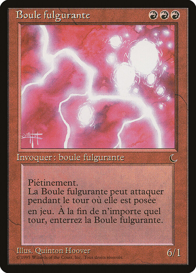 Esfera de Raios / Ball Lightning - Magic: The Gathering - MoxLand