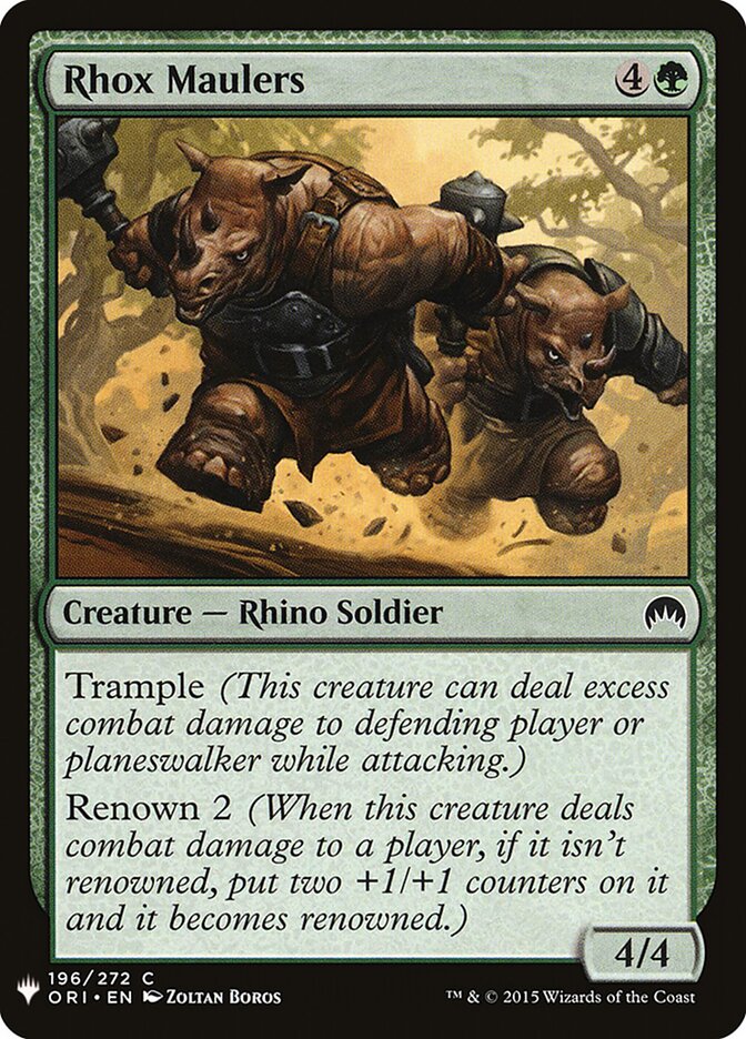 Esmagadores Rhox / Rhox Maulers - Magic: The Gathering - MoxLand