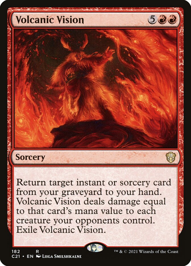 Visão Vulcânica / Volcanic Vision - Magic: The Gathering - MoxLand