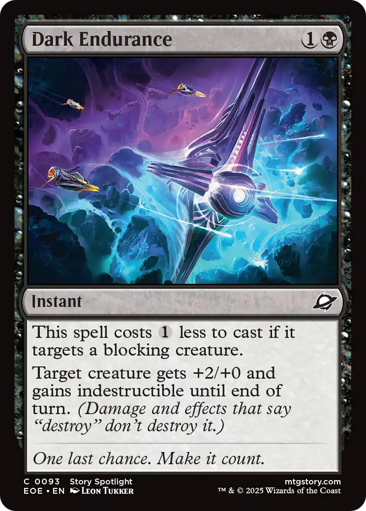 Resistência Escura / Dark Endurance - Magic: The Gathering - MoxLand