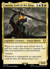 Sauron, Senhor dos Anéis / Sauron, Lord of the Rings - Magic: The Gathering - MoxLand