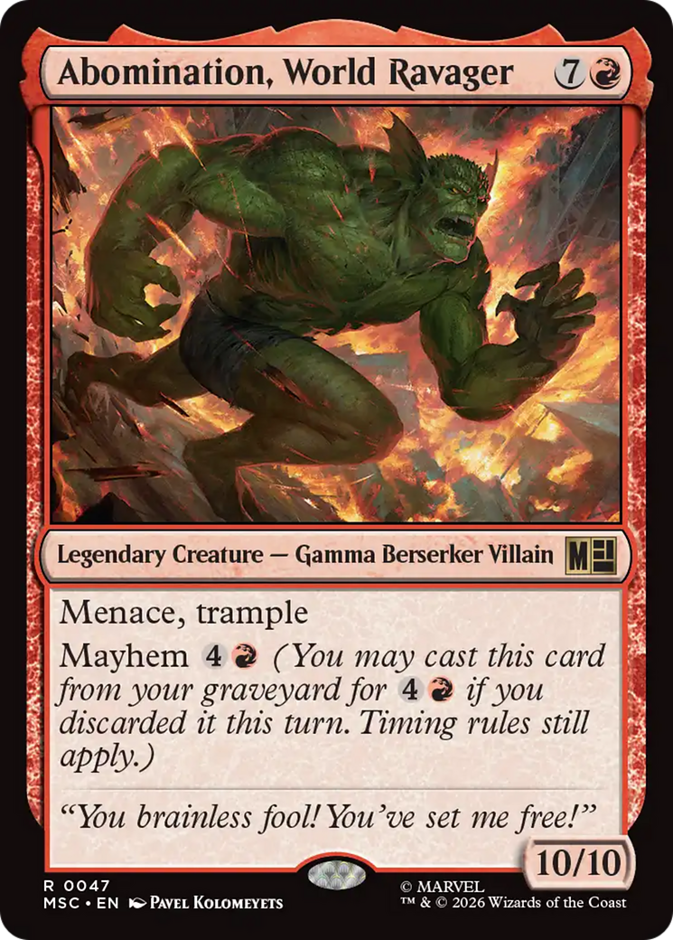 Abomination, World Ravager - Magic: The Gathering - MoxLand