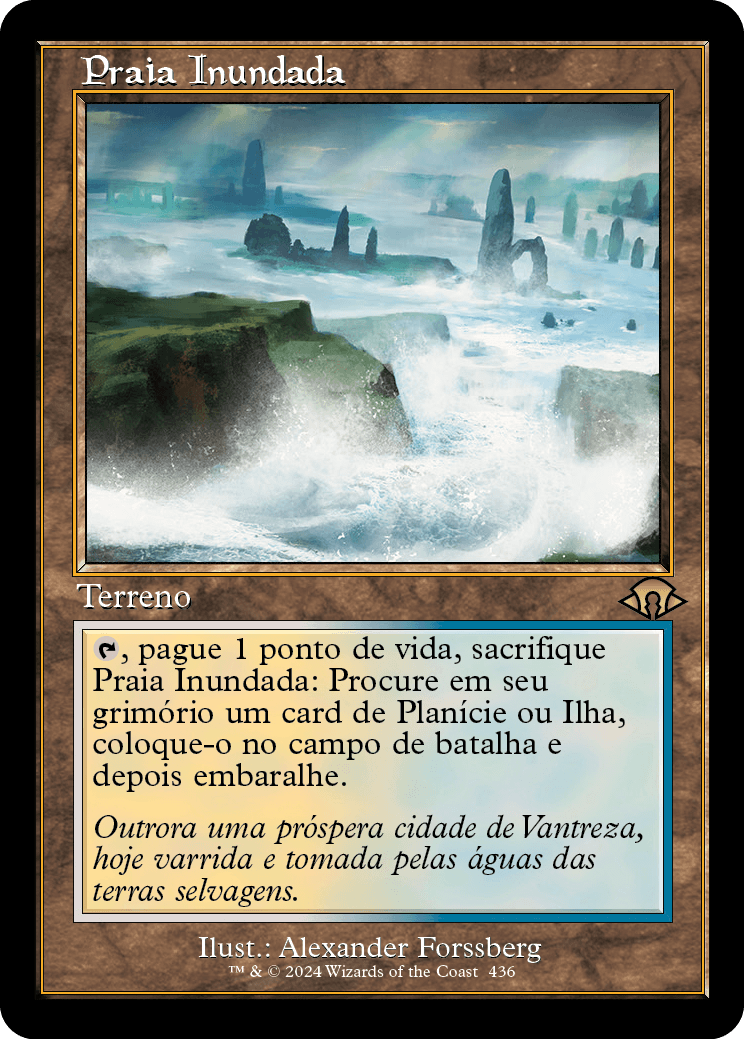 Praia Inundada / Flooded Strand - Magic: The Gathering - MoxLand
