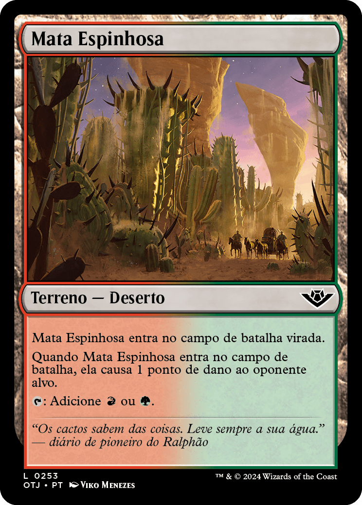 Mata Espinhosa / Bristling Backwoods - Magic: The Gathering - MoxLand