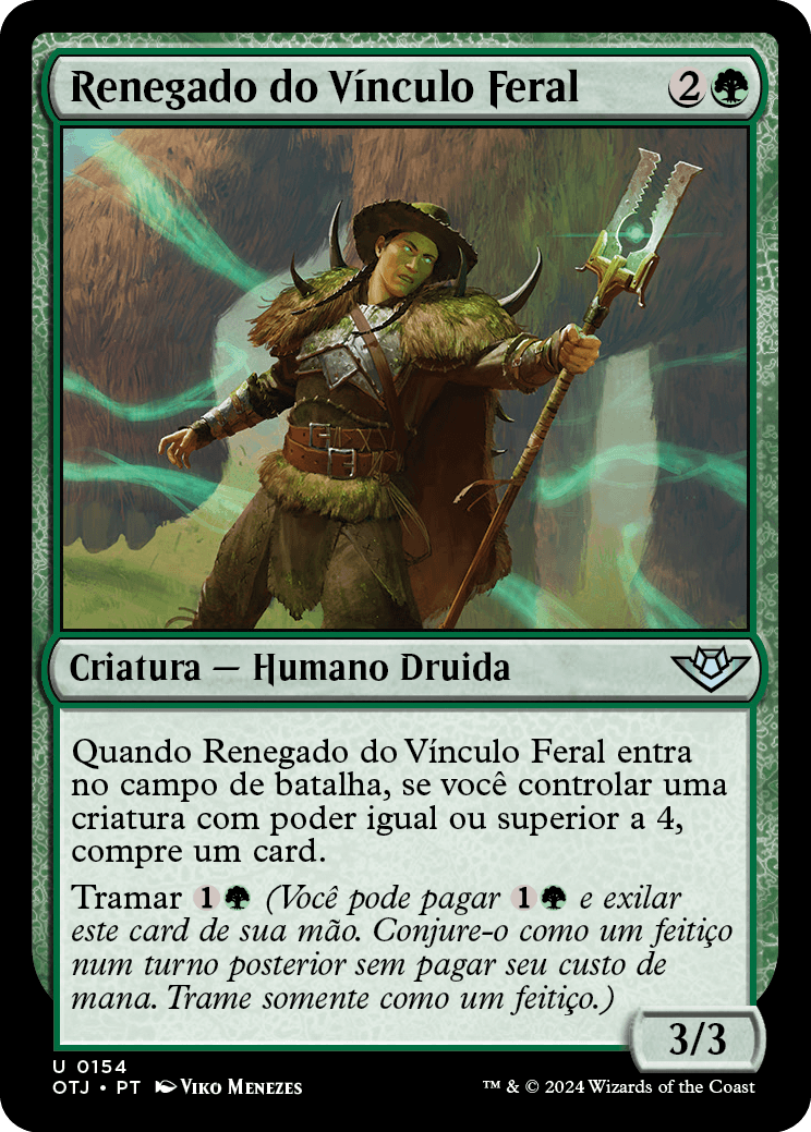 Renegado do Vínculo Feral / Beastbond Outcaster - Magic: The Gathering - MoxLand