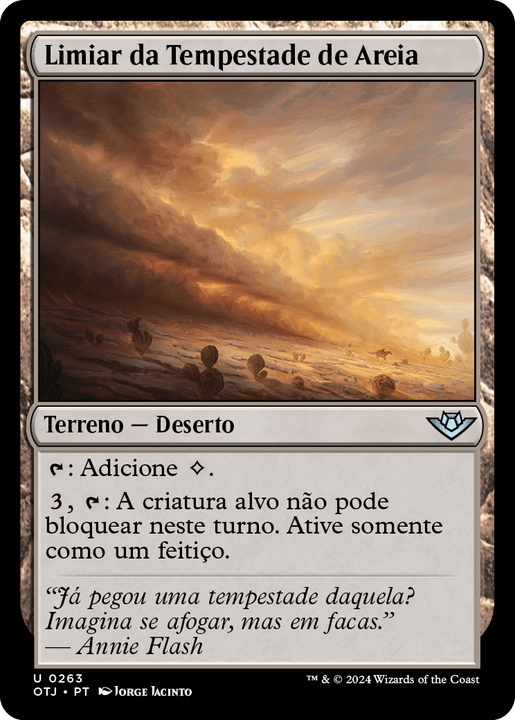 Limiar da Tempestade de Areia / Sandstorm Verge - Magic: The Gathering - MoxLand