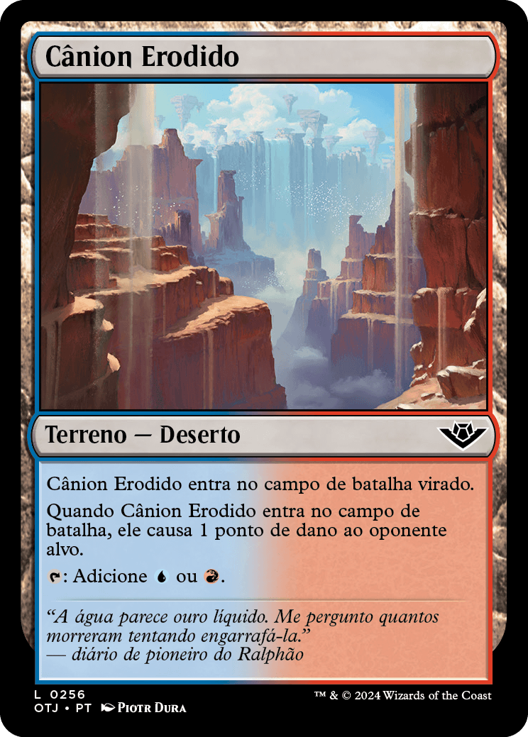 Cânion Erodido / Eroded Canyon - Magic: The Gathering - MoxLand