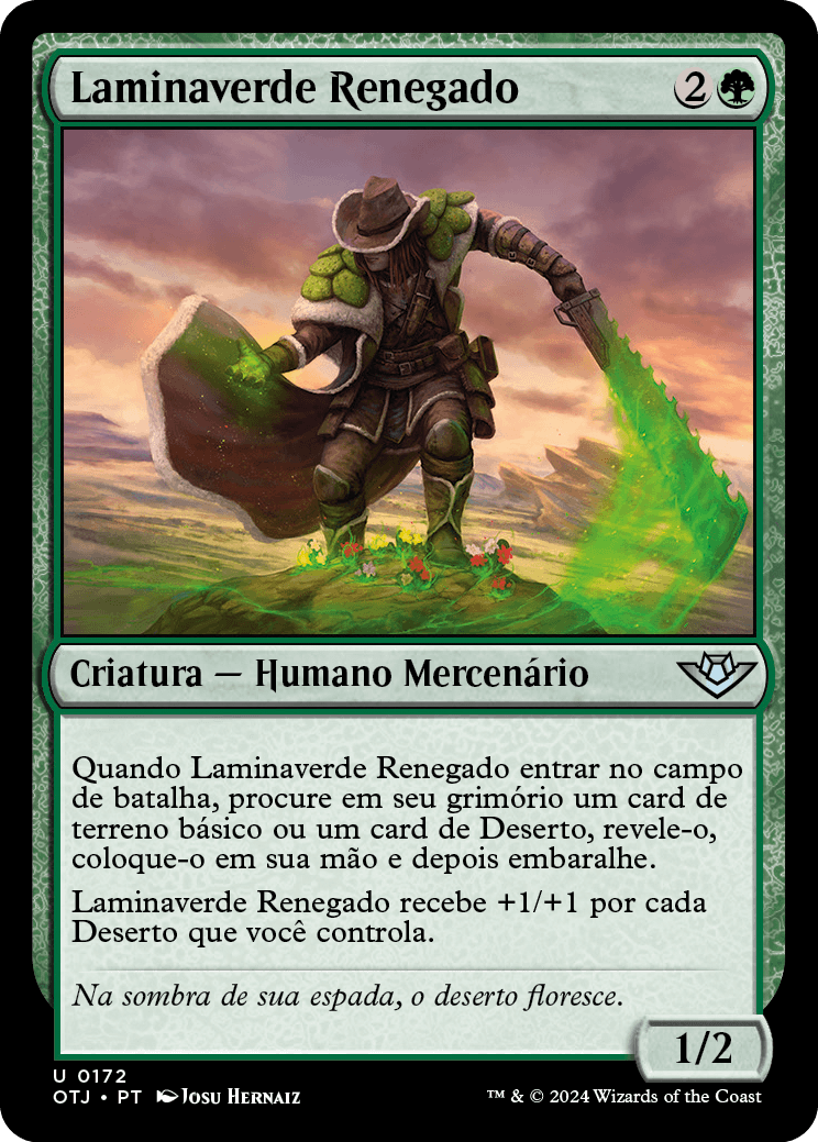 Laminaverde Renegado / Outcaster Greenblade - Magic: The Gathering - MoxLand
