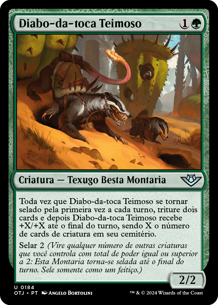 Diabo-da-toca Teimoso / Stubborn Burrowfiend - Magic: The Gathering - MoxLand