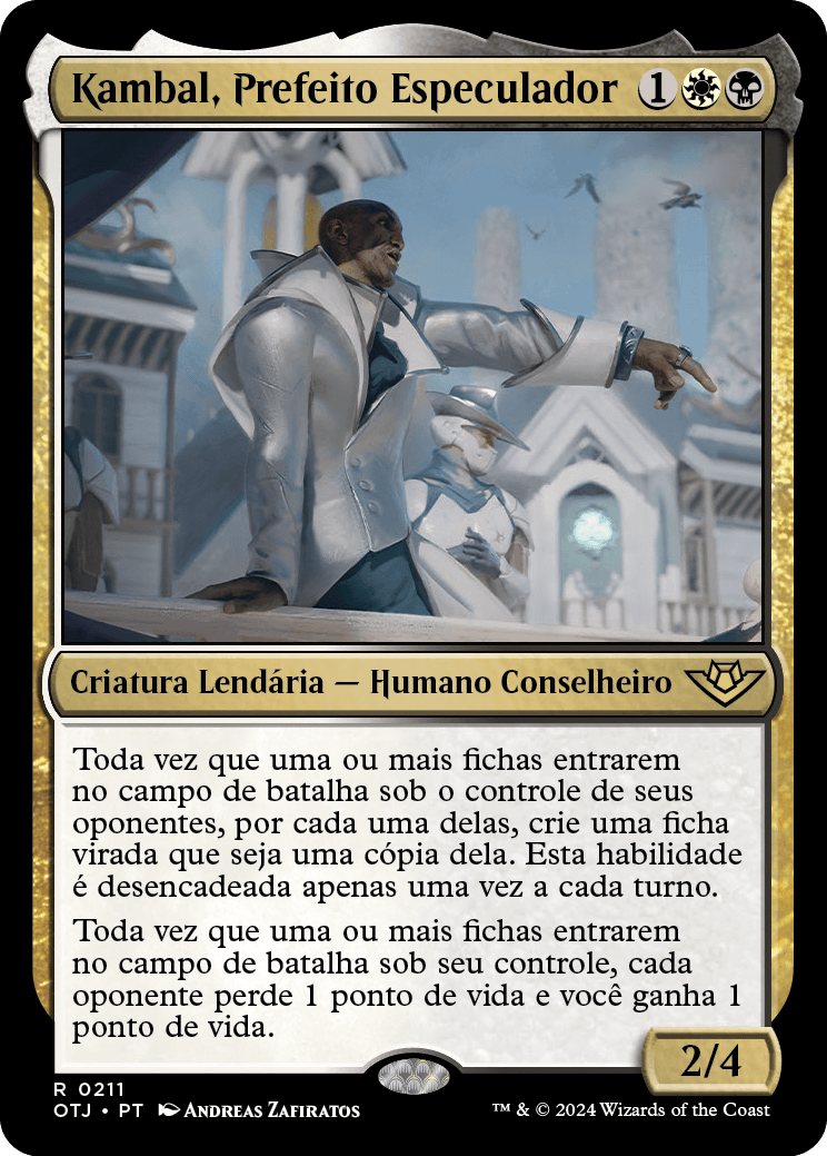 Kambal, Prefeito Especulador / Kambal, Profiteering Mayor - Magic: The Gathering - MoxLand