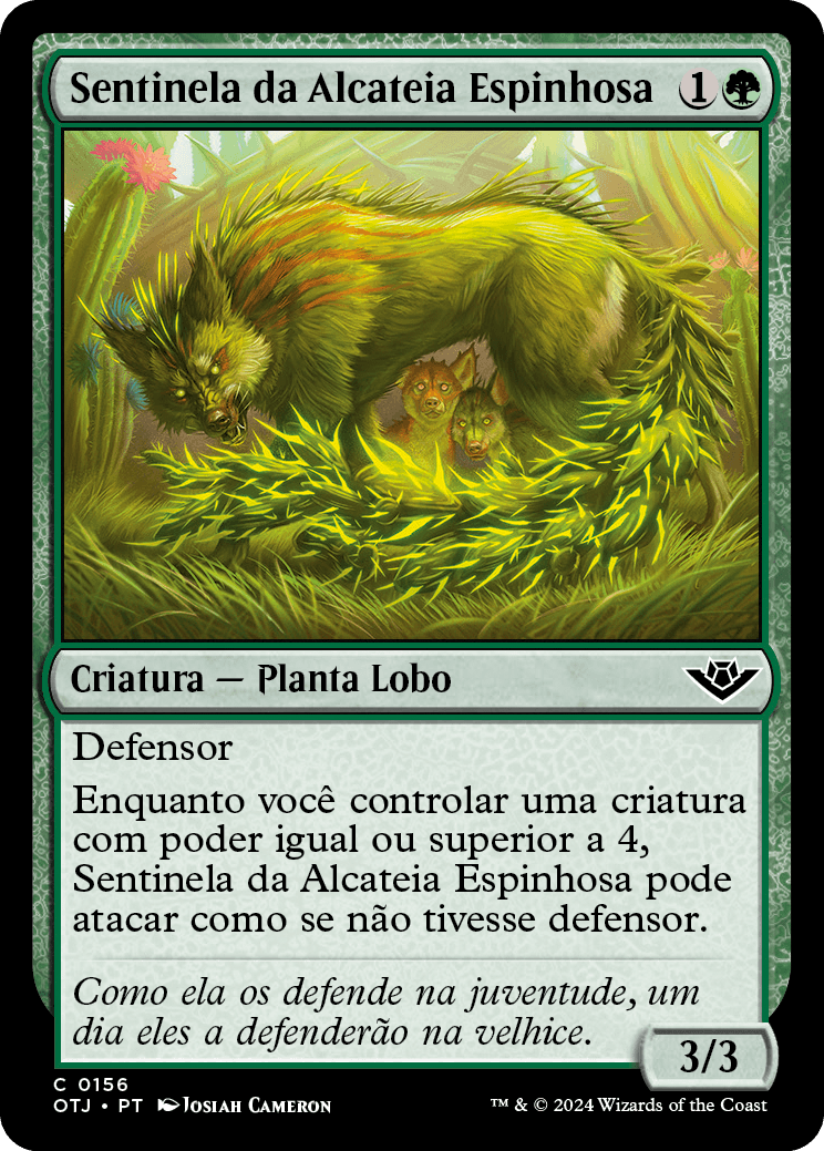 Sentinela da Alcateia Espinhosa / Bristlepack Sentry - Magic: The Gathering - MoxLand