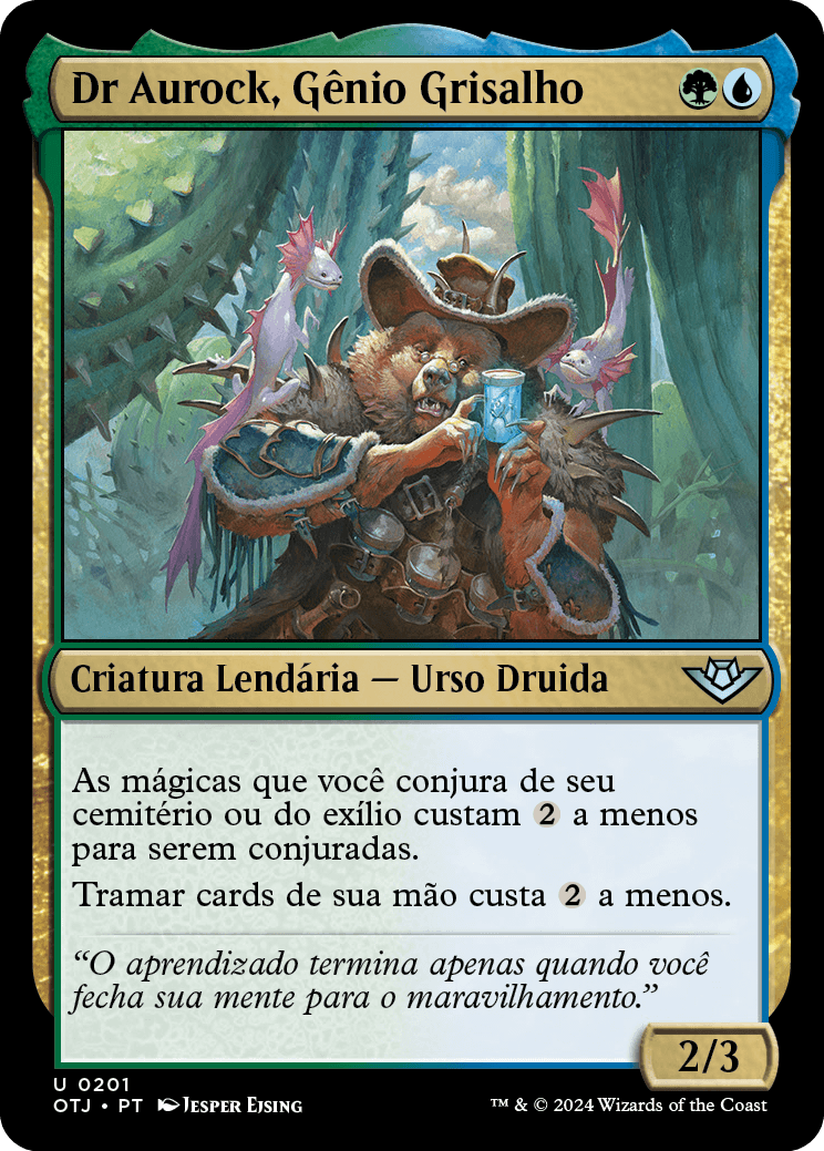 Dr Aurock, Gênio Grisalho / Doc Aurlock, Grizzled Genius - Magic: The Gathering - MoxLand