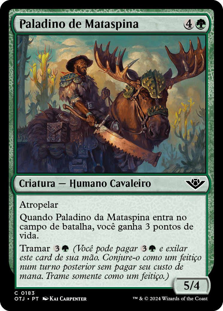 Paladino de Mataspina / Spinewoods Paladin - Magic: The Gathering - MoxLand